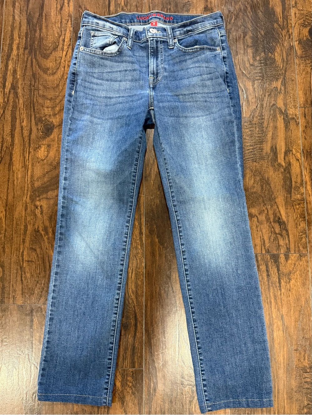 Lucky Brand Sweet Mid Rise Straight Jeans Women’s, 6/28, Medium Wash